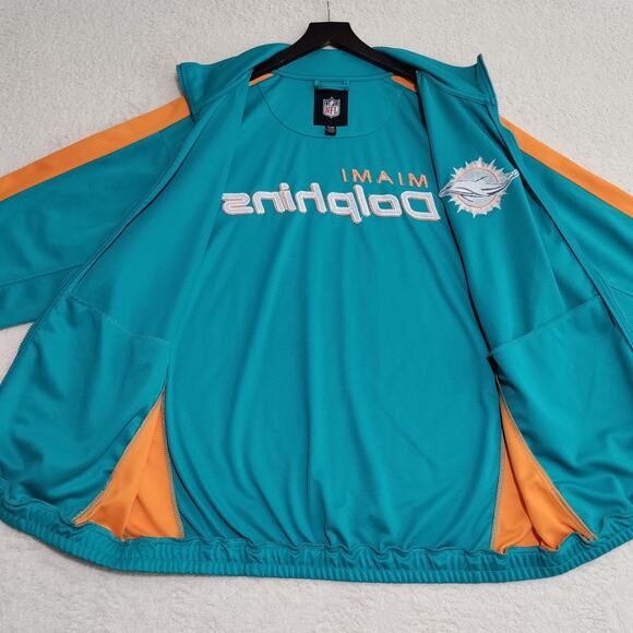 GIII Miami Dolphins NFL‎ Jacket Men's Size XL Full Zip Embroidered Logo - Picture 10 of 16